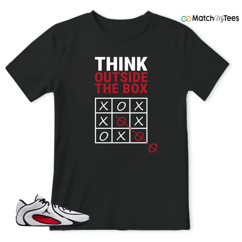 NIKE AIR JORDAN TATUM 4 WHITE UNIVERSITY RED SNEAKER Matching Tees t-shirt