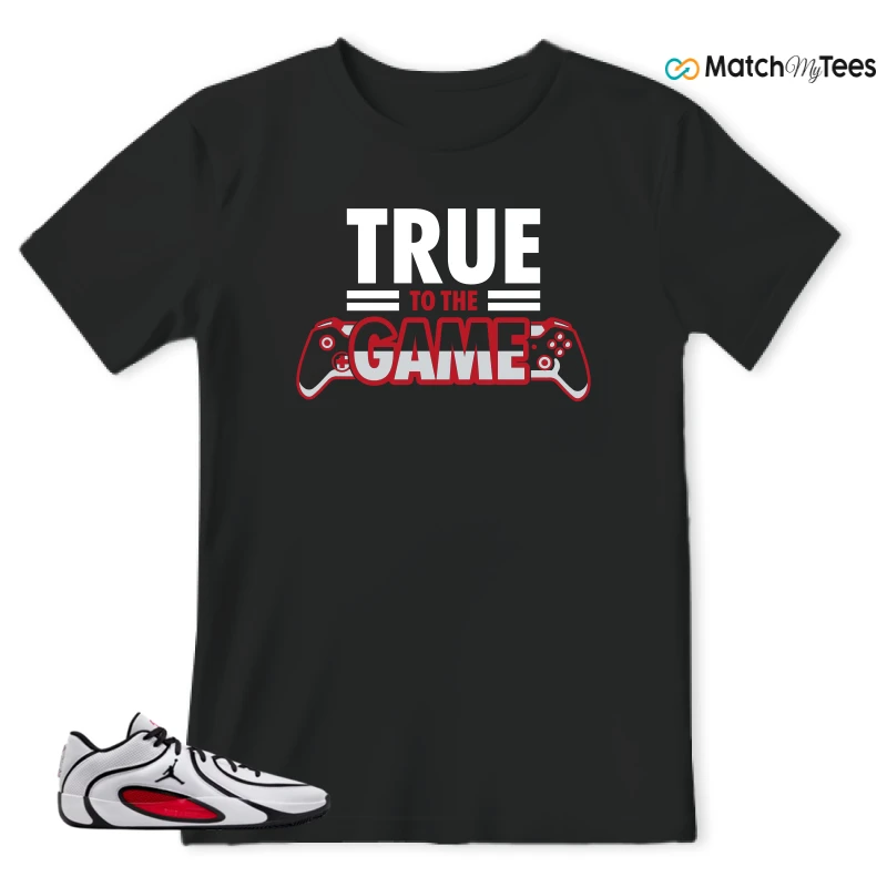 NIKE AIR JORDAN TATUM 4 WHITE UNIVERSITY RED SNEAKER Matching Tees t-shirt