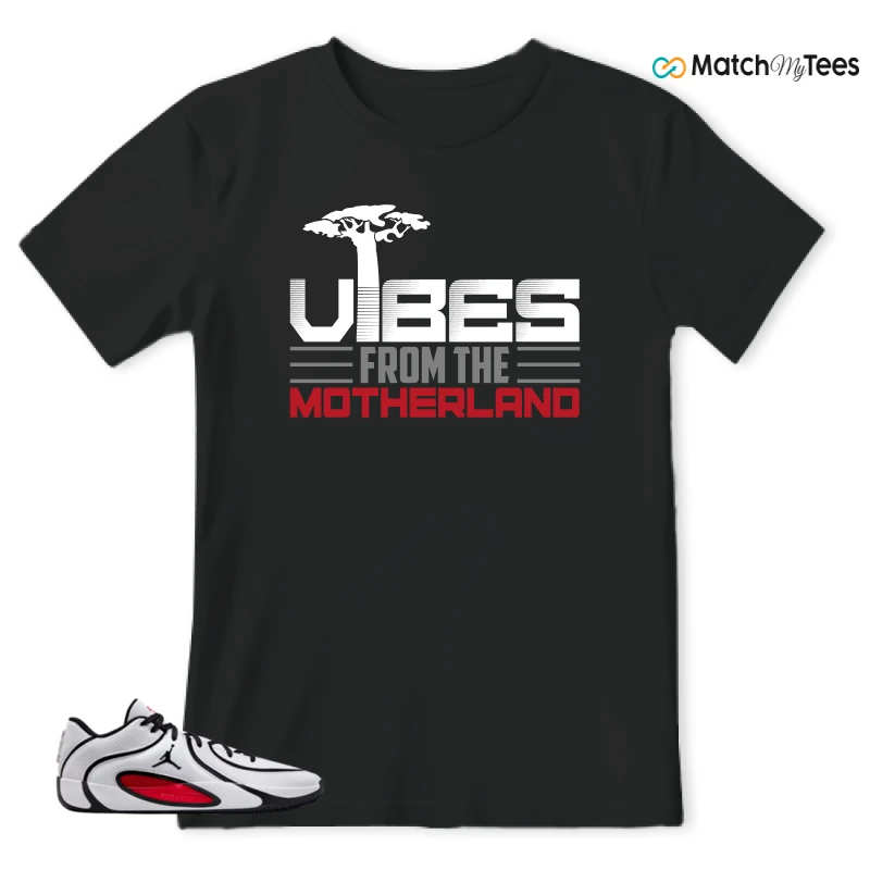 NIKE AIR JORDAN TATUM 4 WHITE UNIVERSITY RED SNEAKER Matching Tees t-shirt