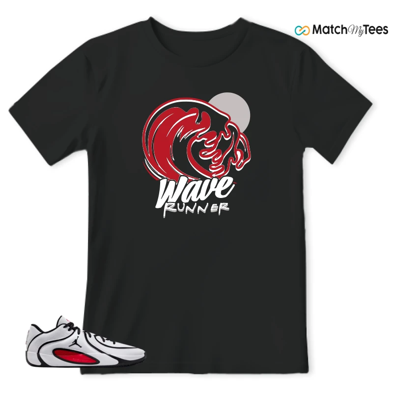 NIKE AIR JORDAN TATUM 4 WHITE UNIVERSITY RED SNEAKER Matching Tees t-shirt
