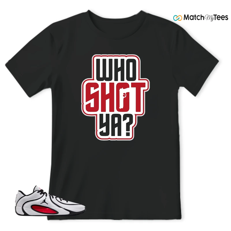 NIKE AIR JORDAN TATUM 4 WHITE UNIVERSITY RED SNEAKER Matching Tees t-shirt