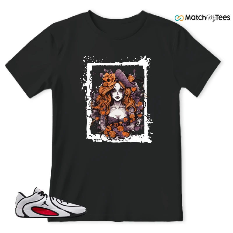 NIKE AIR JORDAN TATUM 4 WHITE UNIVERSITY RED SNEAKER Matching Tees t-shirt