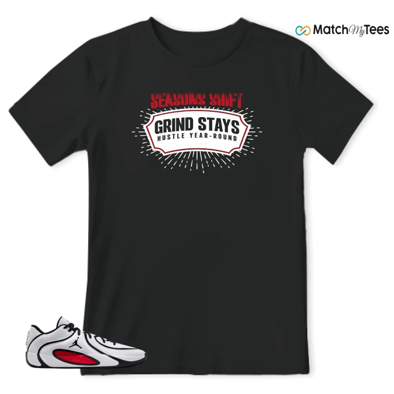 NIKE AIR JORDAN TATUM 4 WHITE UNIVERSITY RED SNEAKER Matching Tees t-shirt