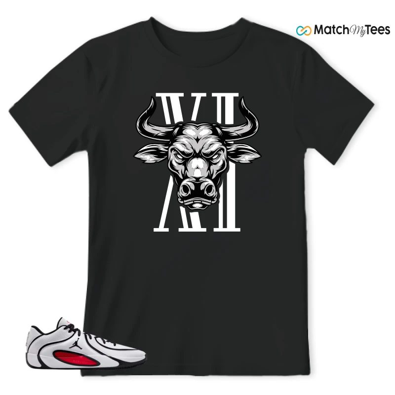 NIKE AIR JORDAN TATUM 4 WHITE UNIVERSITY RED SNEAKER Matching Tees t-shirt