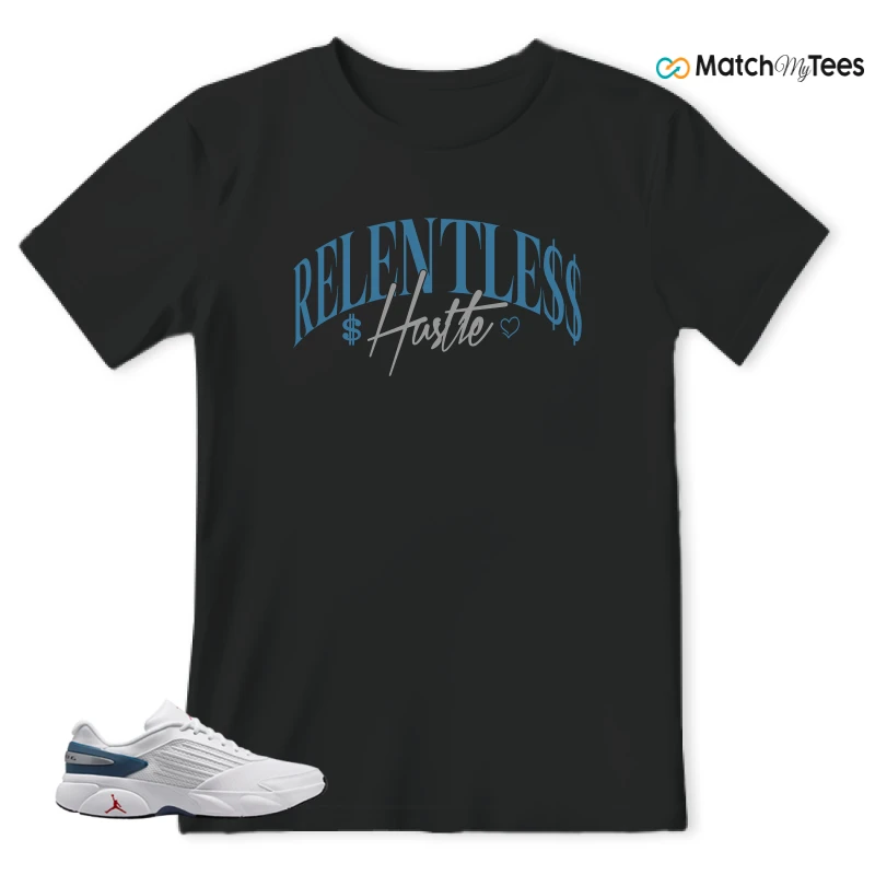 NIKE AIR JORDAN TRUNNER FLOW WHITE TURE BLUE SNEAKER Matching Tees t-shirt
