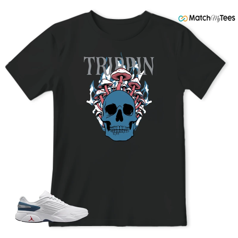 NIKE AIR JORDAN TRUNNER FLOW WHITE TURE BLUE SNEAKER Matching Tees t-shirt