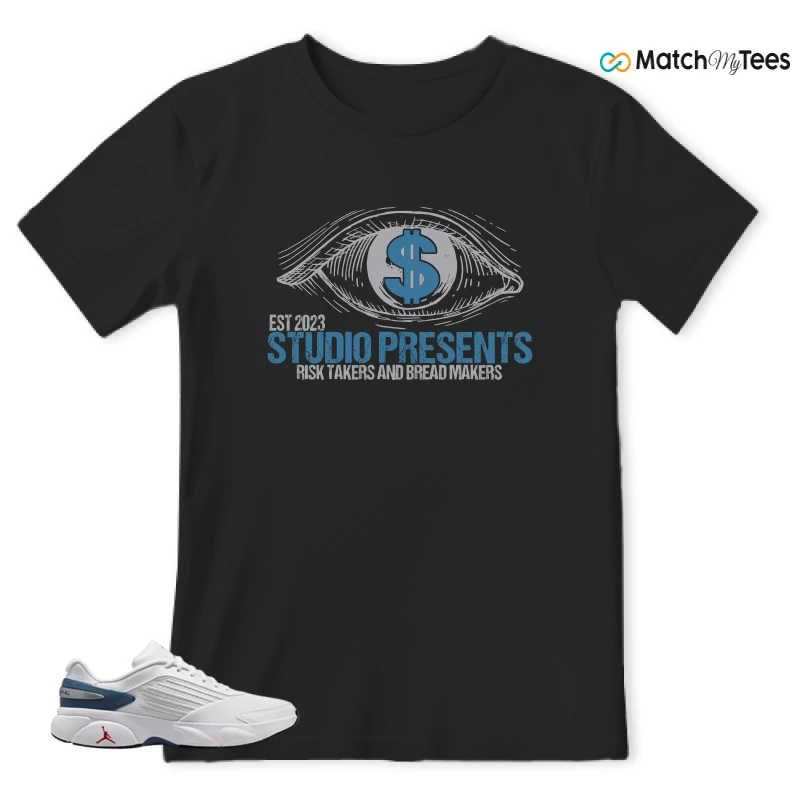 NIKE AIR JORDAN TRUNNER FLOW WHITE TURE BLUE SNEAKER Matching Tees t-shirt