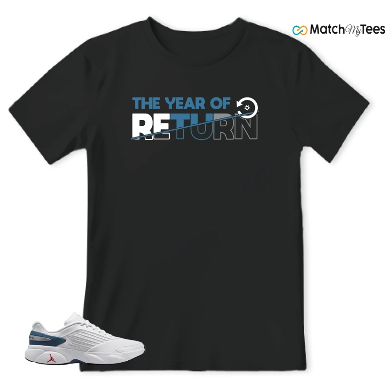 NIKE AIR JORDAN TRUNNER FLOW WHITE TURE BLUE SNEAKER Matching Tees t-shirt