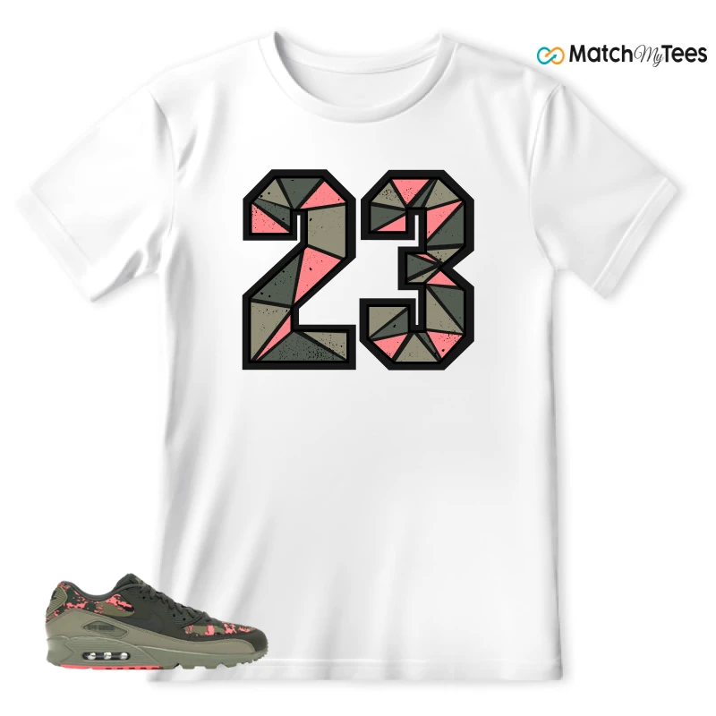 NIKE AIR MAX 90 DIGI CAMO OLIVE SNEAKER Matching Tees t-shirt