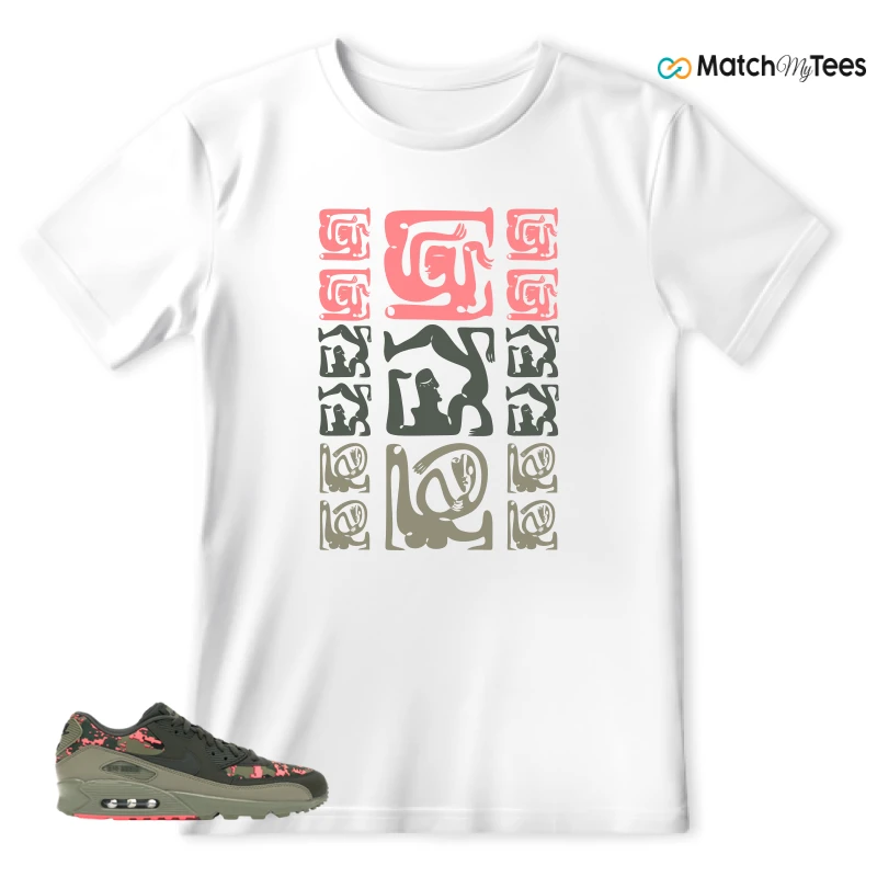 NIKE AIR MAX 90 DIGI CAMO OLIVE SNEAKER Matching Tees t-shirt