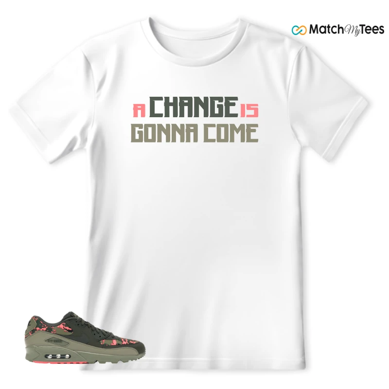 NIKE AIR MAX 90 DIGI CAMO OLIVE SNEAKER Matching Tees t-shirt