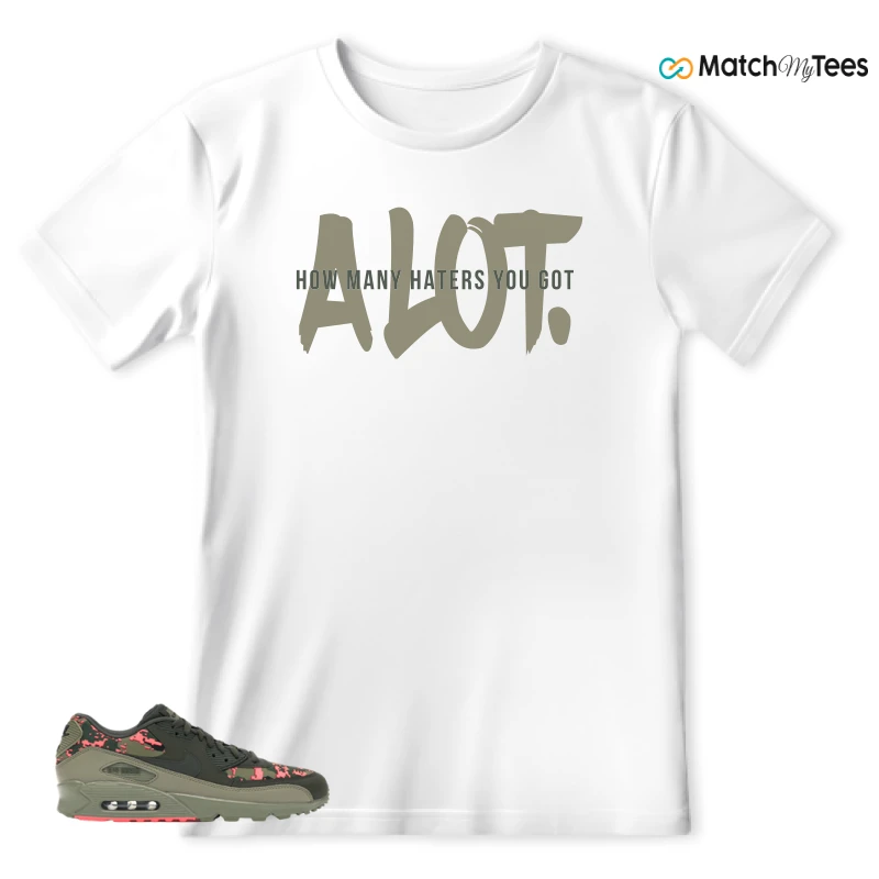 NIKE AIR MAX 90 DIGI CAMO OLIVE SNEAKER Matching Tees t-shirt