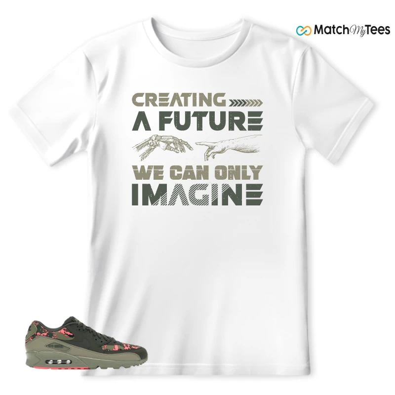 NIKE AIR MAX 90 DIGI CAMO OLIVE SNEAKER Matching Tees t-shirt