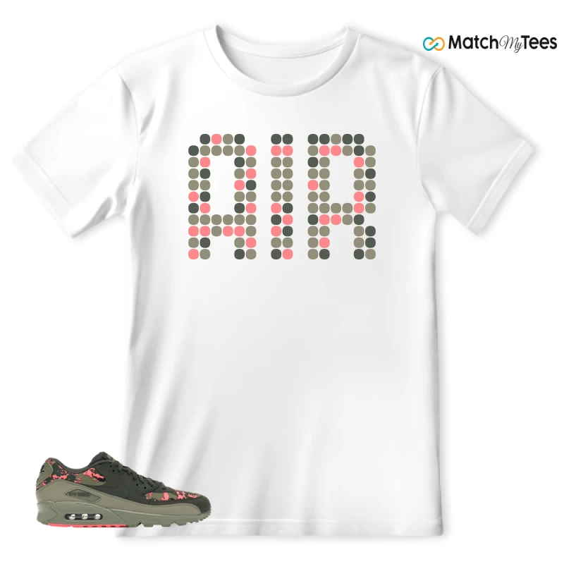 NIKE AIR MAX 90 DIGI CAMO OLIVE SNEAKER Matching Tees t-shirt