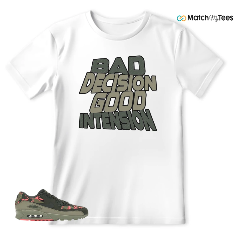 NIKE AIR MAX 90 DIGI CAMO OLIVE SNEAKER Matching Tees t-shirt