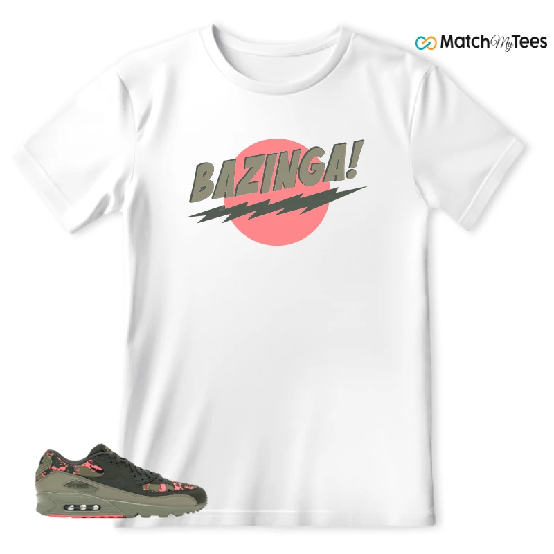 NIKE AIR MAX 90 DIGI CAMO OLIVE SNEAKER Matching Tees t-shirt
