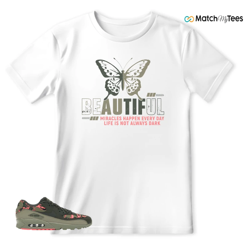 NIKE AIR MAX 90 DIGI CAMO OLIVE SNEAKER Matching Tees t-shirt