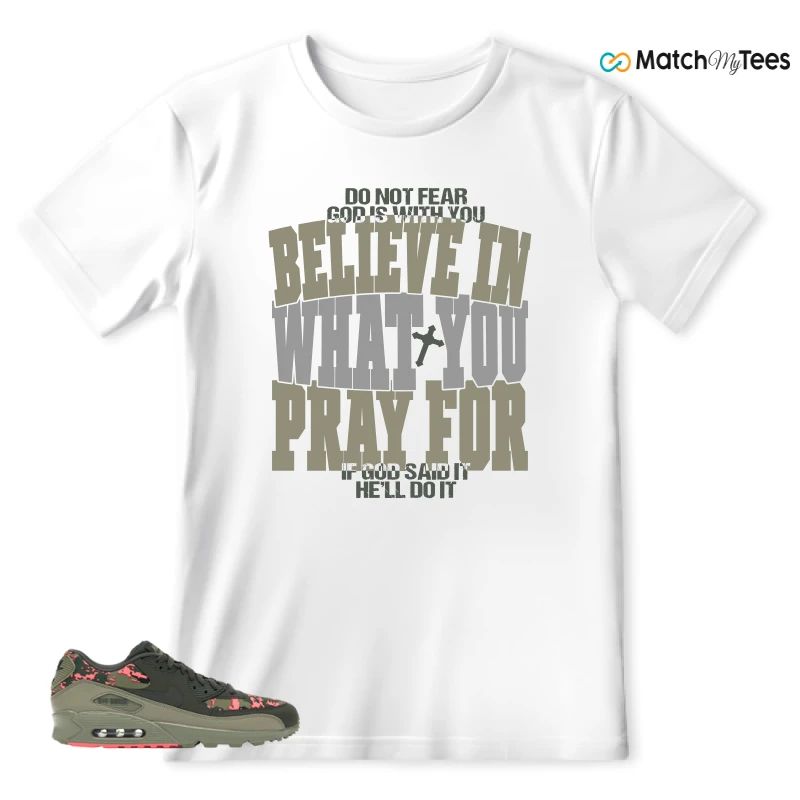 NIKE AIR MAX 90 DIGI CAMO OLIVE SNEAKER Matching Tees t-shirt