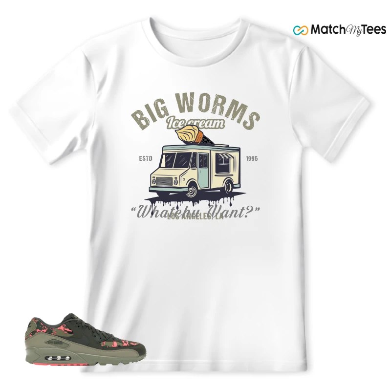 NIKE AIR MAX 90 DIGI CAMO OLIVE SNEAKER Matching Tees t-shirt
