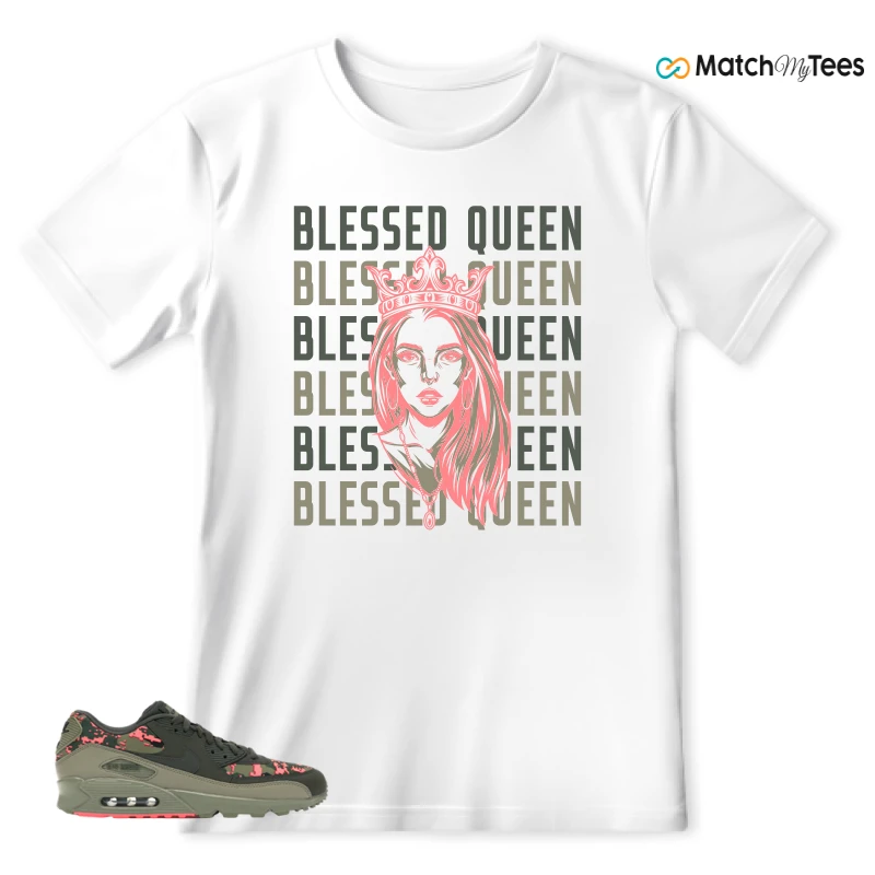 Blessed Queen White matching T-shirt T-shirt