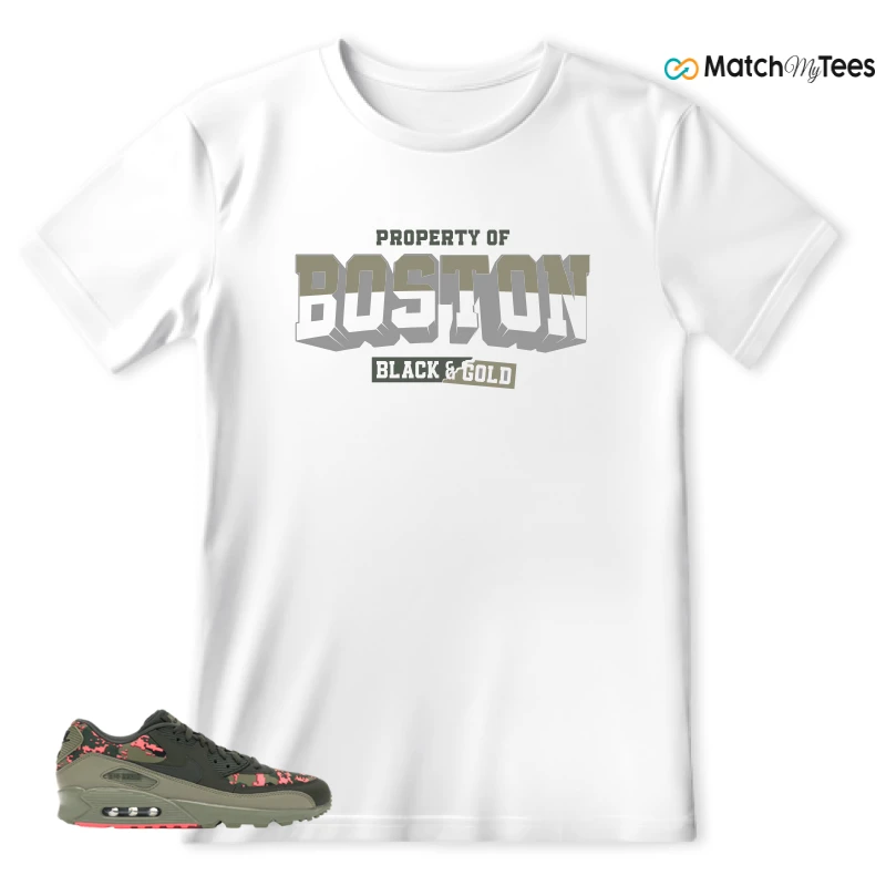 NIKE AIR MAX 90 DIGI CAMO OLIVE SNEAKER Matching Tees t-shirt