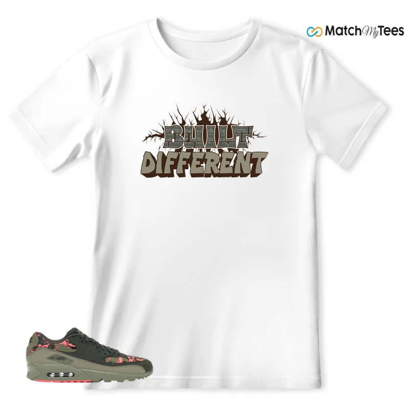 NIKE AIR MAX 90 DIGI CAMO OLIVE SNEAKER Matching Tees t-shirt
