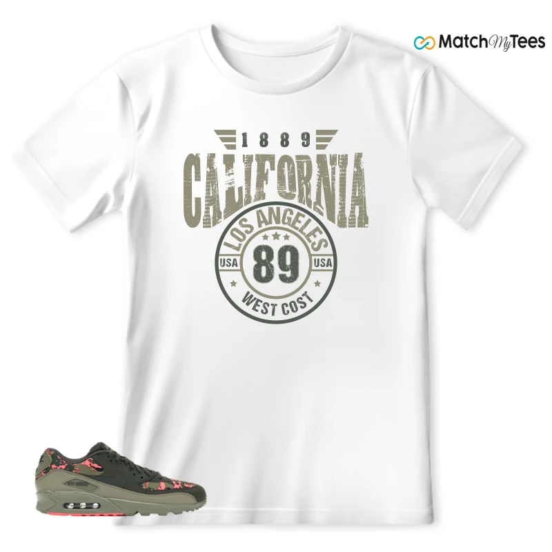 NIKE AIR MAX 90 DIGI CAMO OLIVE SNEAKER Matching Tees t-shirt