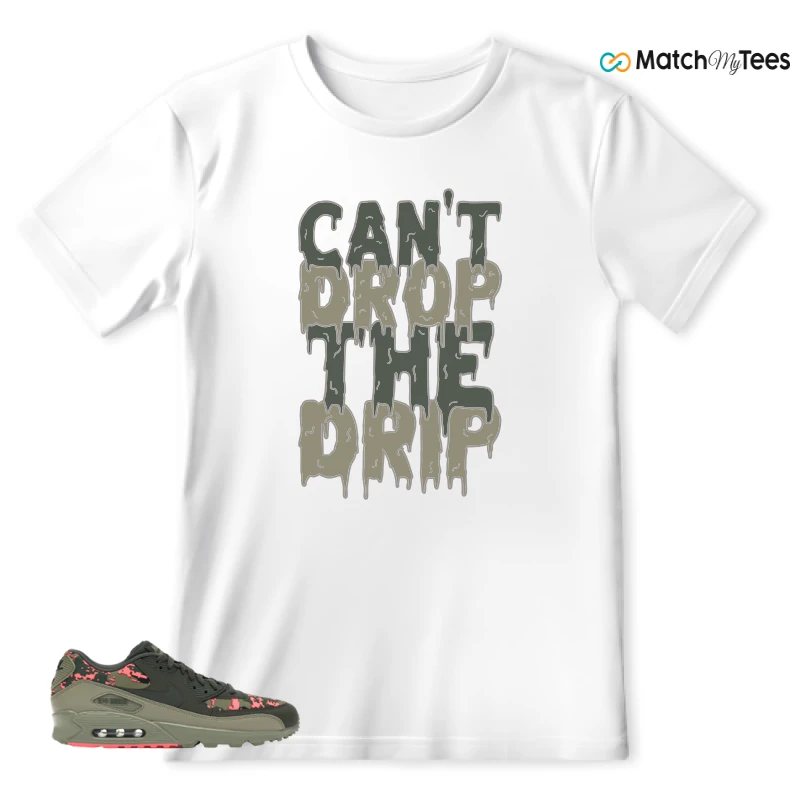 NIKE AIR MAX 90 DIGI CAMO OLIVE SNEAKER Matching Tees t-shirt