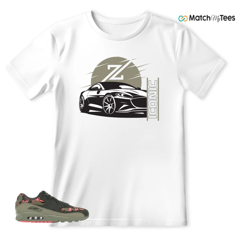 NIKE AIR MAX 90 DIGI CAMO OLIVE SNEAKER Matching Tees t-shirt