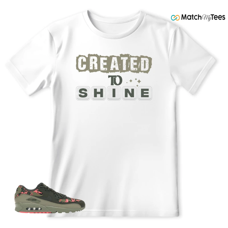 NIKE AIR MAX 90 DIGI CAMO OLIVE SNEAKER Matching Tees t-shirt