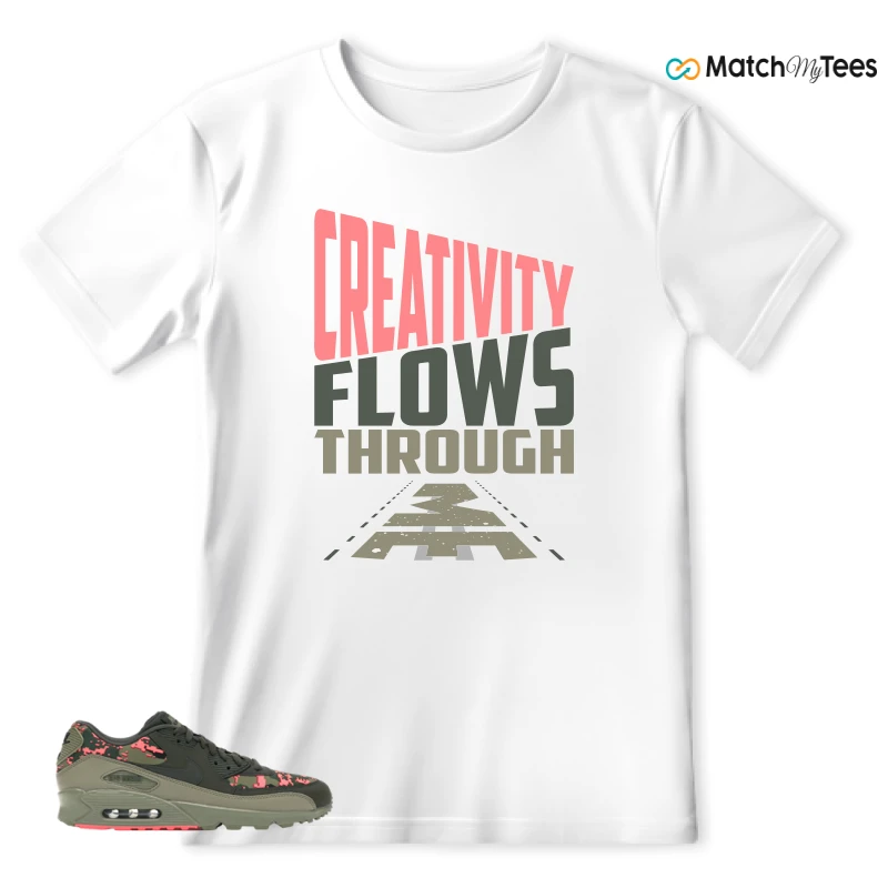 Creativity Flows Through Me White matching T-shirt T-shirt