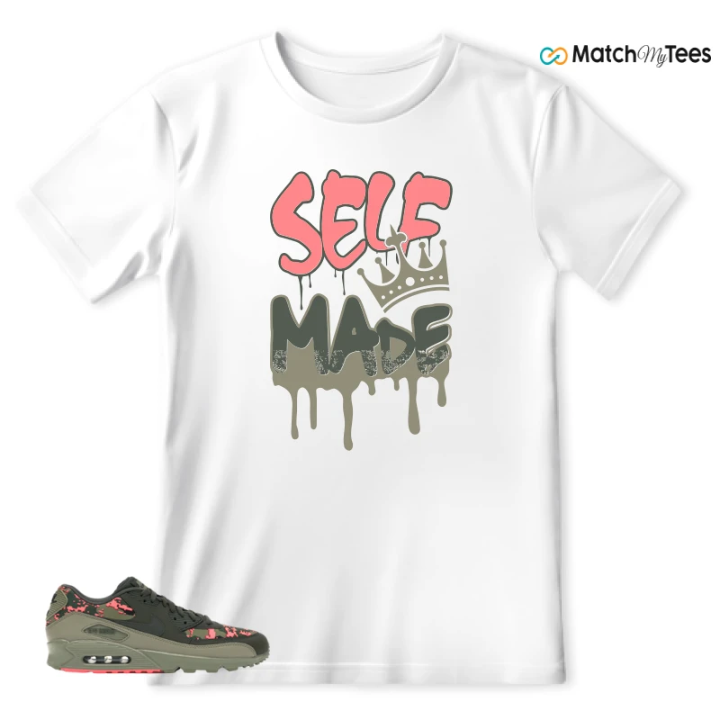 NIKE AIR MAX 90 DIGI CAMO OLIVE SNEAKER Matching Tees t-shirt