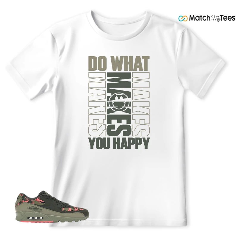 NIKE AIR MAX 90 DIGI CAMO OLIVE SNEAKER Matching Tees t-shirt
