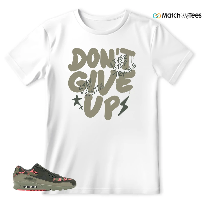 NIKE AIR MAX 90 DIGI CAMO OLIVE SNEAKER Matching Tees t-shirt