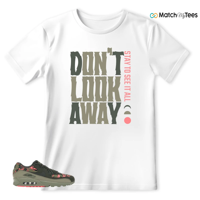 NIKE AIR MAX 90 DIGI CAMO OLIVE SNEAKER Matching Tees t-shirt