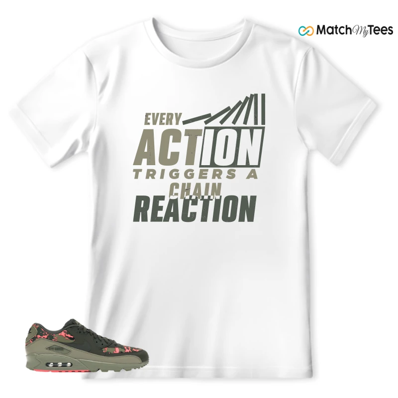 NIKE AIR MAX 90 DIGI CAMO OLIVE SNEAKER Matching Tees t-shirt