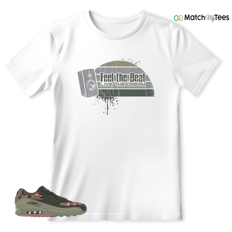 NIKE AIR MAX 90 DIGI CAMO OLIVE SNEAKER Matching Tees t-shirt