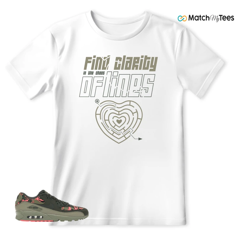 NIKE AIR MAX 90 DIGI CAMO OLIVE SNEAKER Matching Tees t-shirt