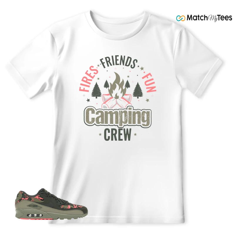 NIKE AIR MAX 90 DIGI CAMO OLIVE SNEAKER Matching Tees t-shirt
