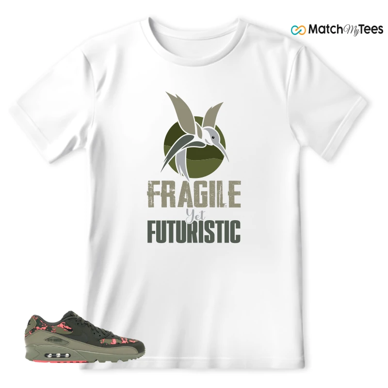 NIKE AIR MAX 90 DIGI CAMO OLIVE SNEAKER Matching Tees t-shirt