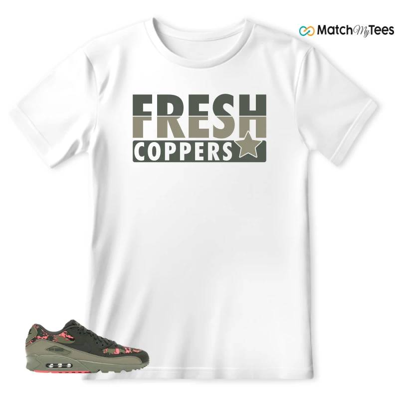 NIKE AIR MAX 90 DIGI CAMO OLIVE SNEAKER Matching Tees t-shirt