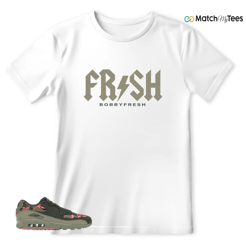NIKE AIR MAX 90 DIGI CAMO OLIVE SNEAKER Matching Tees t-shirt