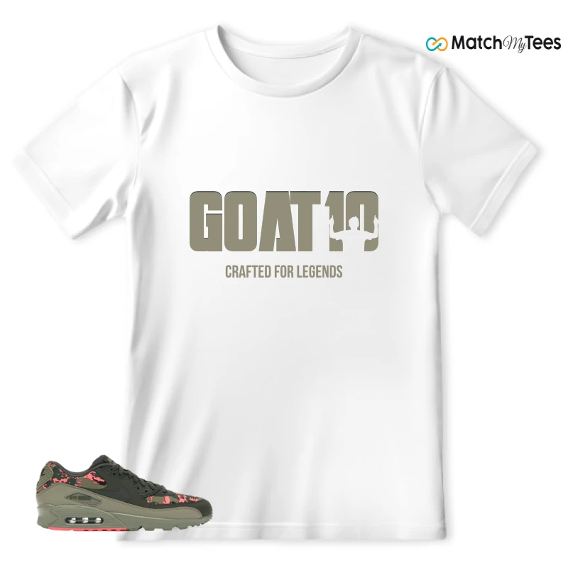 Goat 10 White matching T-shirt T-shirt