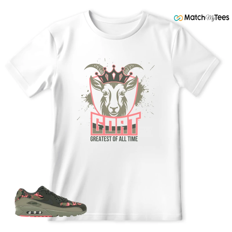 NIKE AIR MAX 90 DIGI CAMO OLIVE SNEAKER Matching Tees t-shirt