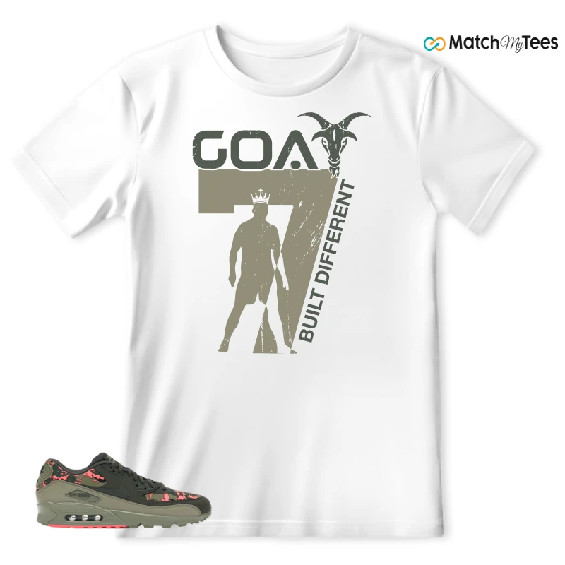 Goat 7 White matching T-shirt T-shirt