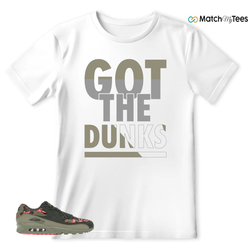 NIKE AIR MAX 90 DIGI CAMO OLIVE SNEAKER Matching Tees t-shirt