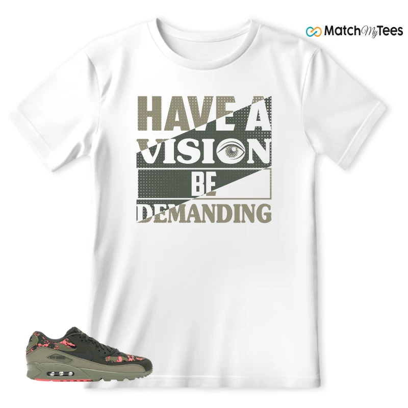 NIKE AIR MAX 90 DIGI CAMO OLIVE SNEAKER Matching Tees t-shirt