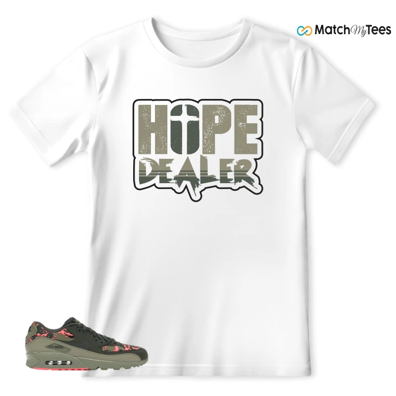 NIKE AIR MAX 90 DIGI CAMO OLIVE SNEAKER Matching Tees t-shirt
