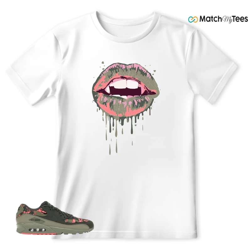 NIKE AIR MAX 90 DIGI CAMO OLIVE SNEAKER Matching Tees t-shirt