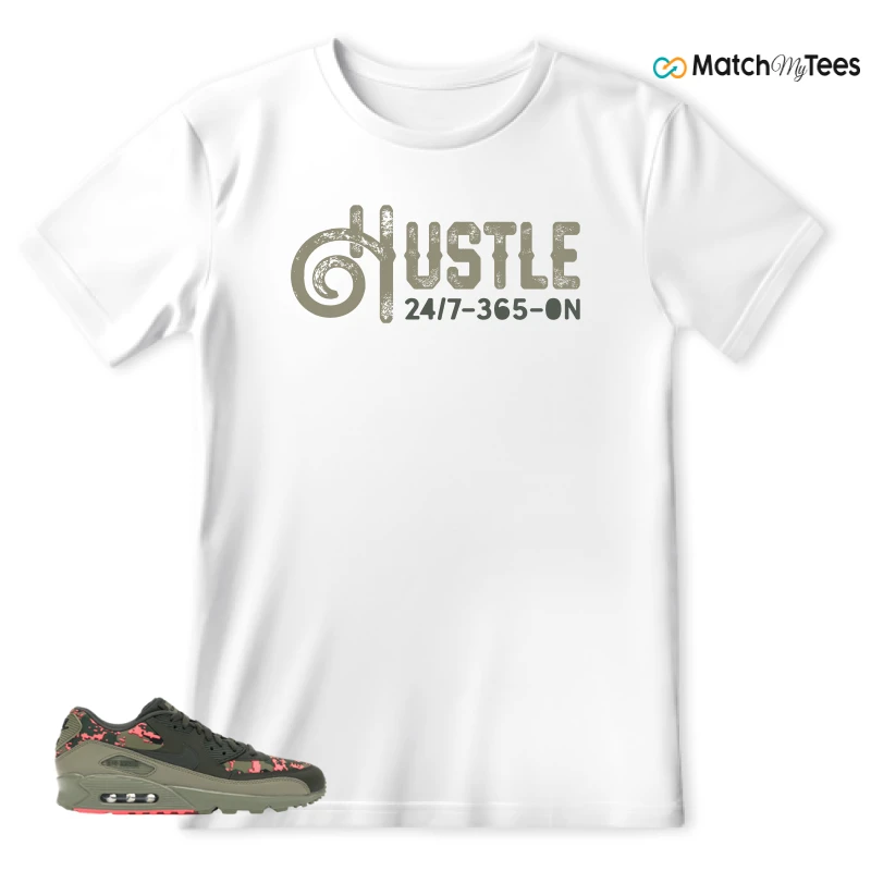 Hustle 247 White matching T-shirt T-shirt